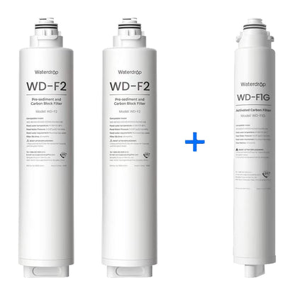 1 year Replacement Filter Combo Set for Waterdrop X8 RO System