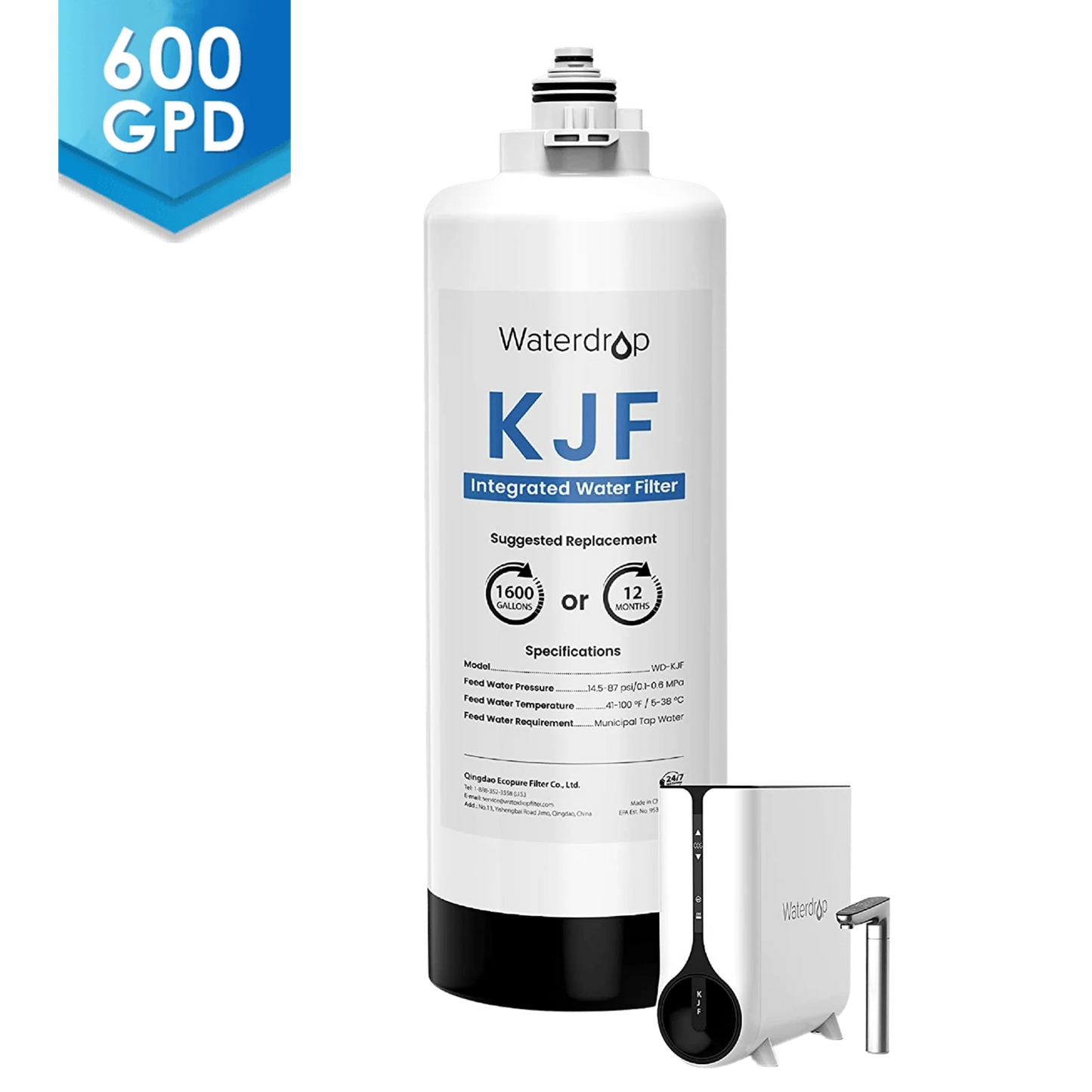 WD-KJF Filter for Waterdrop K6 Reverse Osmosis Instant Hot Water Dispenser System