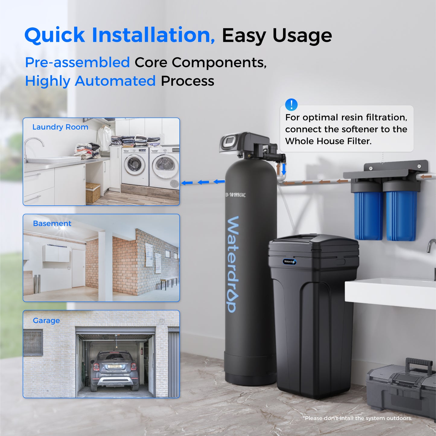 Waterdrop Water Softener System