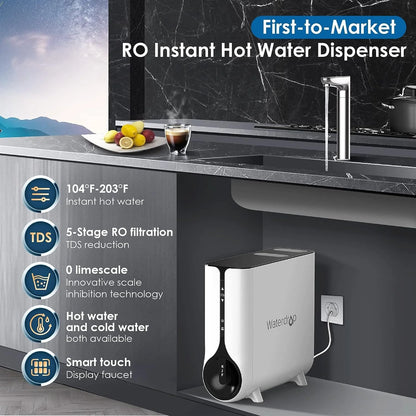 K6, Waterdrop Instant Hot Water Dispenser, Reverse Osmosis System