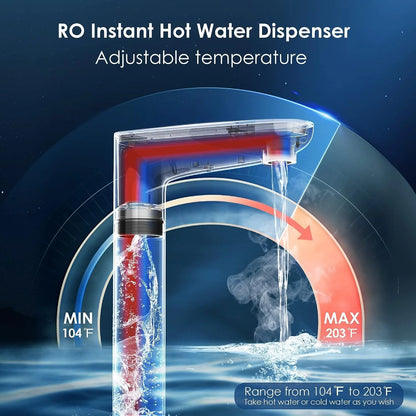 K6, Waterdrop Instant Hot Water Dispenser, Reverse Osmosis System